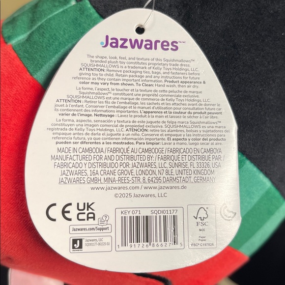 Squishmallow Disney Mickey Mouse with Santa Hat NWT - Picture 5 of 9